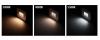 Trin 12V Small Square Recessed LED Step Light. Black, White IP54
